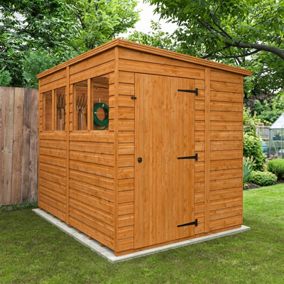 Modular Pent Shed with Customisable Windows and Doors