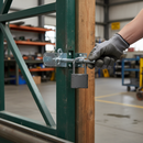 Premium Heavy Duty 100mm Sliding Pad Bolt Lock for Gates and Doors - Durable Zinc Galvanized Construction for Enhanced Security