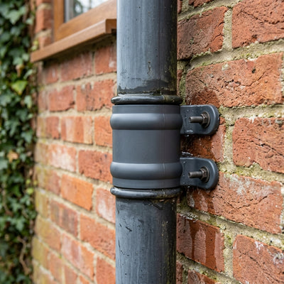Traditional Downpipe Spare Socket 63mm Dia with Eared Fixings
