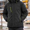 Lightweight Lined Winter Jacket Stretch Black/Hi-Vis Yellow (view 2)