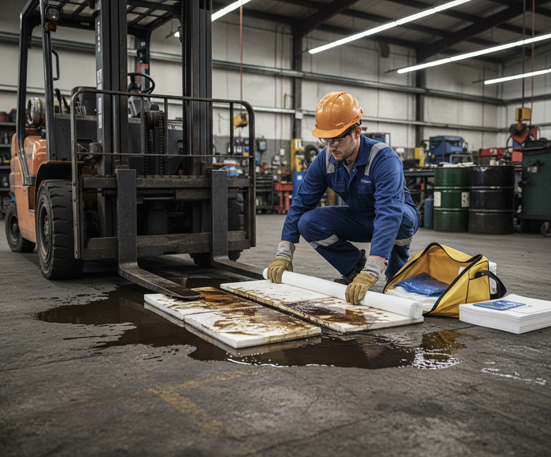 Dark Slate Gray Heavy Duty Oil & Fuel Spill Kit - 50 Litre Capacity