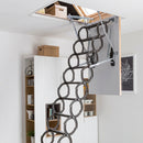 Roof Access Concertina Scissor Ladder - Insulated Hatch