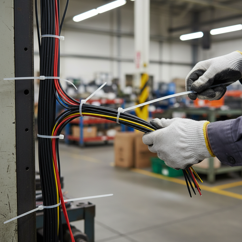 Dim Gray Premium Heavy Duty White Cable Ties 900mm x 9mm (Pack of 100)