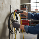 Dark Slate Gray Heavy Duty Galvanised Steel Wall Hook with Red End Caps