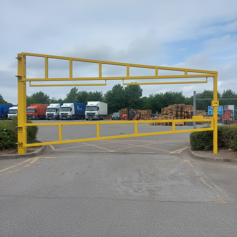 Dark Gray Premium Ultra Heavy Duty Single Leaf Height Barrier with Lower Gate