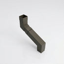 Flush Joint Adjustable Swanneck 72x72mm Aluminium Downpipe — RAL 7022