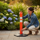 Dark Olive Green Premium Base for Portable Cylinder Posts with Twist-to-Lock Feature