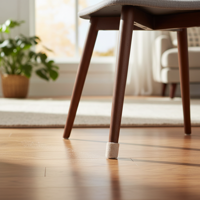 Premium Heavy Duty 38mm Round Self-Adhesive Furniture Felt Pads - Pack of 8 for Floor Protection