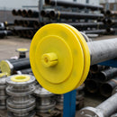 DN 65 Full Face Flange Protector – 181mm Head, Yellow LDPE