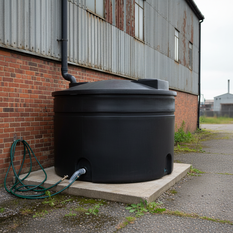 Dim Gray 4300 Litre Premium Total Access Water Tank - Versatile Storage Solution