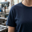 Navy Women's Cotton Work Top (view 2)