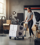 Premium Heavy Duty Hand Trolley Truck with 150kg Capacity and Retractable Design for Easy Storage