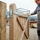 Heavy Duty 400mm Galvanised Cranked Hook & Band Gate Hinge Pair for Smooth Operation