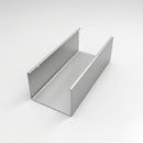 Aluminium Box Gutter Sample — 150mm Profile — RAL 9006
