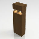 Double Solar LED Bollard Oak 1m Decorative Path Light (view 2)