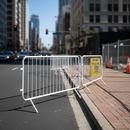 Dark Slate Gray Premium 2.3m Metal Pedestrian Barrier for Crowd Control