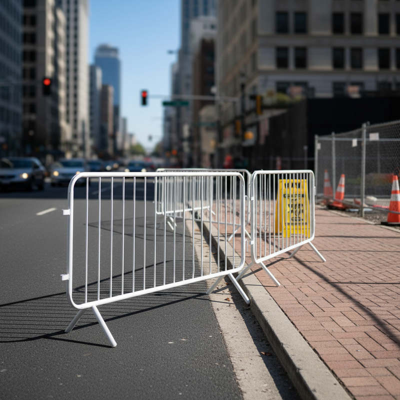 Dark Slate Gray Premium 2.3m Metal Pedestrian Barrier for Crowd Control
