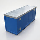 Steel Bunded Store 4 IBC / 16 Drum Single Level with Lockable Doors (view 2)