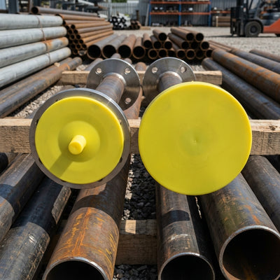 DN 10 Full Face Flange Protector – 86mm, Yellow LDPE