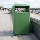 224 Litre double aperture litter bin, GFC composite