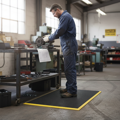 Professional Heavy Duty Anti-Fatigue Workstation Mats - 600mm x 900mm