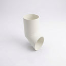 76mm Diameter Flush Joint Aluminium Downpipe Shoe — RAL 9010