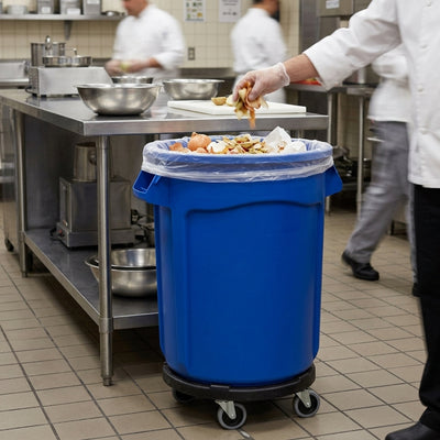 Round Plastic Container 121 Litre with Reinforced Handles