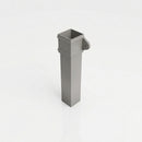 Traditional Aluminium Downpipe 72x72mm x 3m Eared Socket — RAL 7036