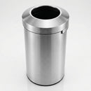 120 Litre stainless steel open top litter bin (view 2)