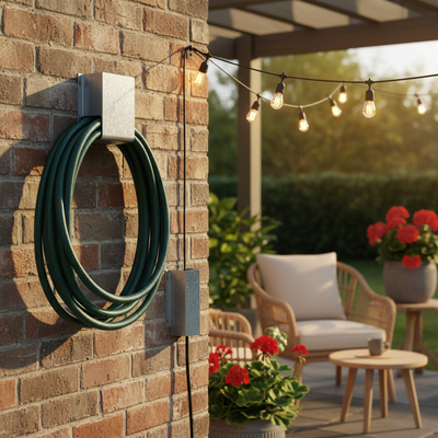 Heavy Duty Wall Mounted Cable and Hose Protector for Outdoor Use