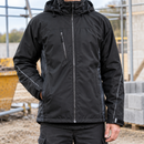 Insulated Weatherproof Winter Coat - Black/Grey