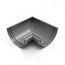Half Round Aluminium Gutter Angle 90° - 125mm — RAL 7037