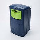 140 Litre Recycling Bin with Propellor Aperture MDPE (view 2)