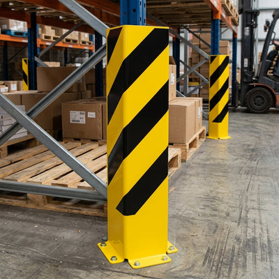 800 x 160 x 6mm U Profile Pallet Racking Protector Steel