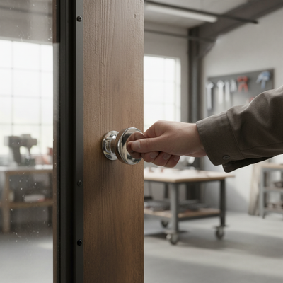 Premium 30mm Round Classic Door Knob - Durable Chrome Finish for Kitchen and Bathroom Furniture