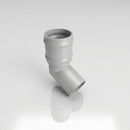 76mm Diameter Traditional Aluminium Downpipe Bends 92.5° & 112.5° — RAL 9006 / 112.5 Degrees