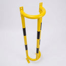 1500 x 350 x 300mm Wall and Ground Mounted Pipe Protector Yellow (view 2)