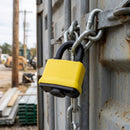 Weather Resistant Padlock with Keyhole Cover