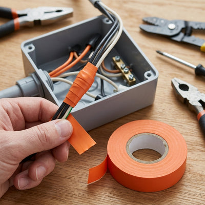 19mm Orange PVC Electrical Insulation Tape - 33m
