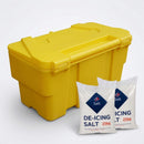 190kg Lockable Grit Bin with 150kg White De-Icing Salt (view 2)