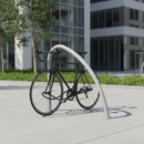 Dark Slate Gray Premium Fin Style Cycle Stand for Two Bicycles - Heavy Duty Design