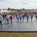 Gray Premium Event Flooring - 80mm x 310mm x 12mm, Heavy Duty Outdoor Solution