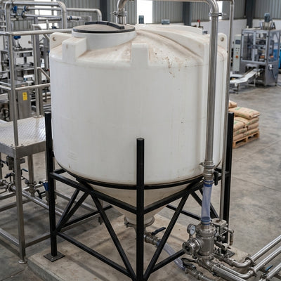 4000 Litre 45-degree Cone Tank, UV-stabilised polyethylene