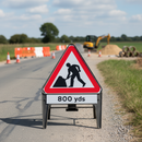 Dark Gray Heavy Duty Supplementary Plate with High-Performance Q-Sign 750mm