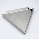 Triangular stainless steel tablet counter with etched legend (view 2)