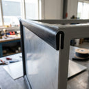 U-Profile Rubber Edge Protector 19x10.4mm for 2mm Panels - 1m EPDM