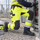 Fire Retardant Insulated Trousers, Hi-Vis Class 2, Hi-Vis Yellow/Navy