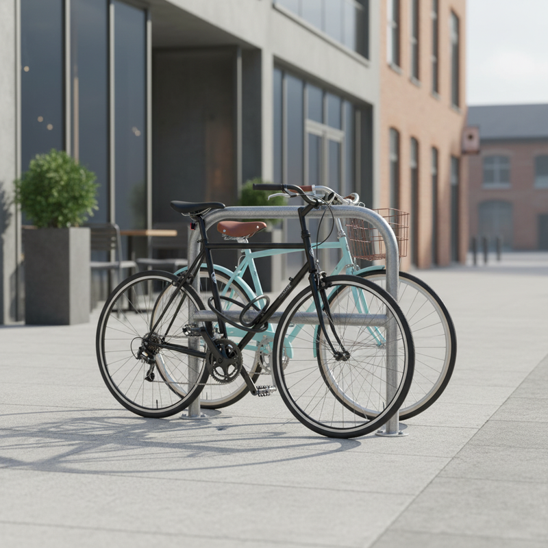 Gray Premium Bike Stand for One or Two Bikes - Galvanised Steel