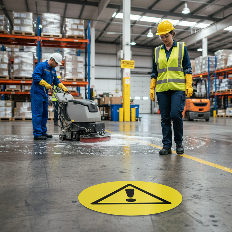 Slate Gray Premium Slip-Resistant Triangle Floor Sign with Warning Symbol