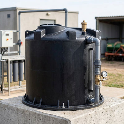 3500 Litre Vertical Potable Water Storage Tank, 2 Inch BSP